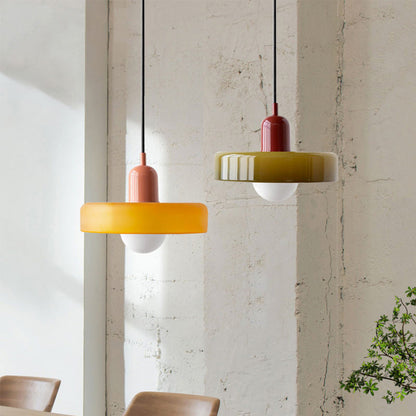 Bauhaus Pendant Lamp in Colored Glass | Aurelio