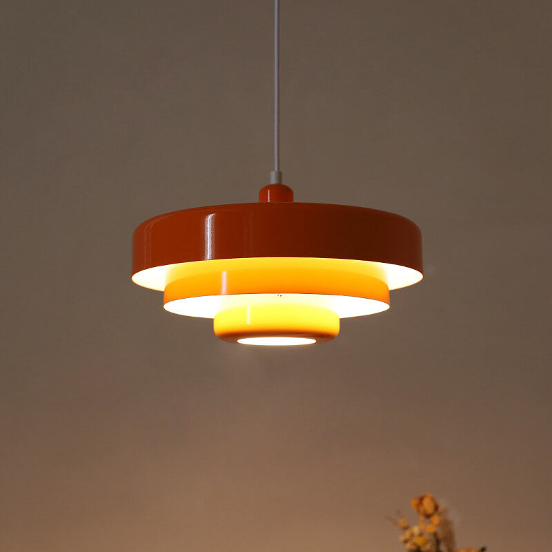 Vintage multi-layer pendant lamp made of metal | LumeLayer