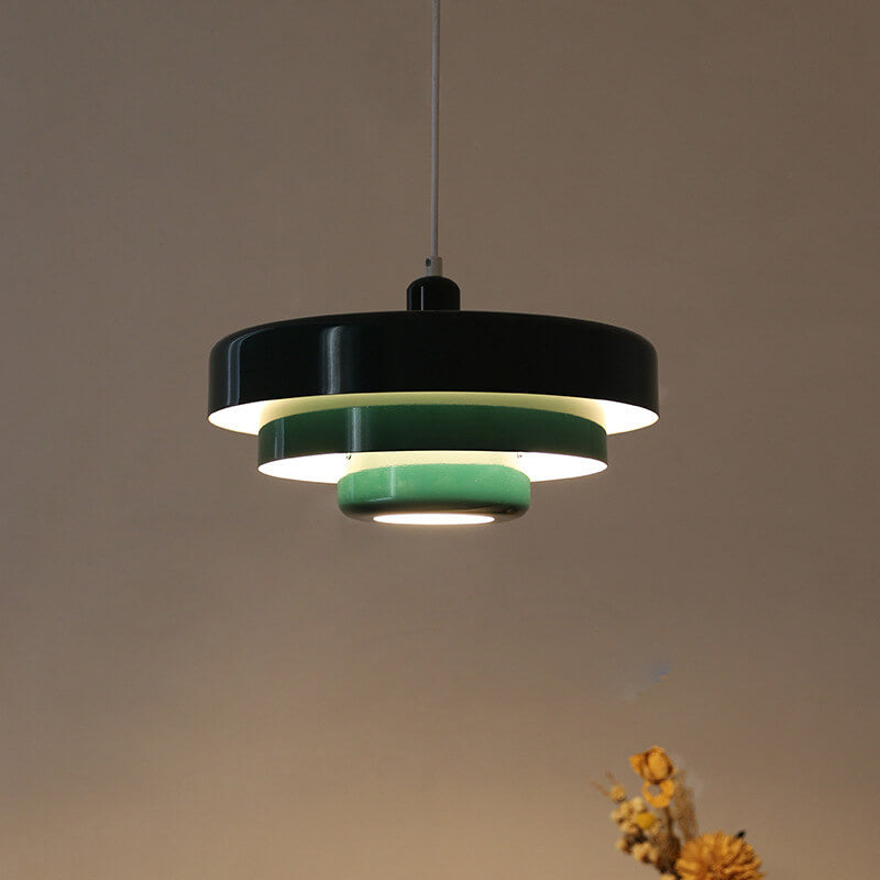 Vintage multi-layer pendant lamp made of metal | LumeLayer