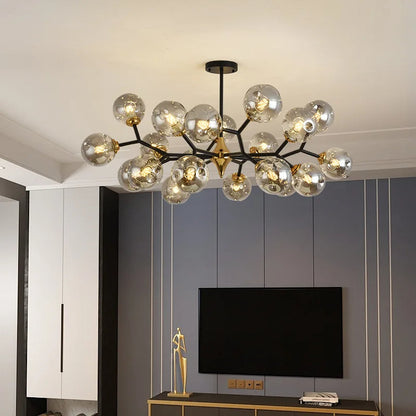 Modern Glass Chandelier | LumeVista