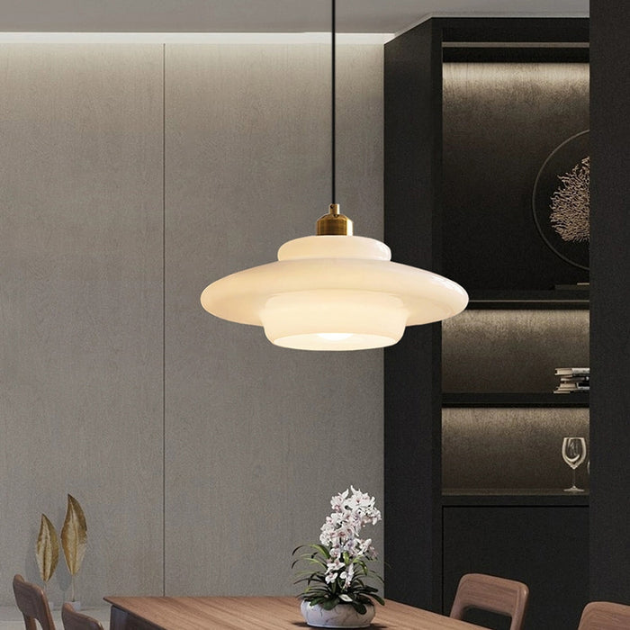 White Glass Pendant Lamp | LumeSphere