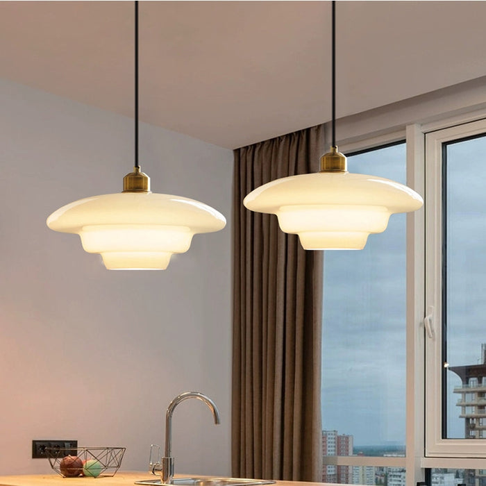 White Glass Pendant Lamp | LumeSphere