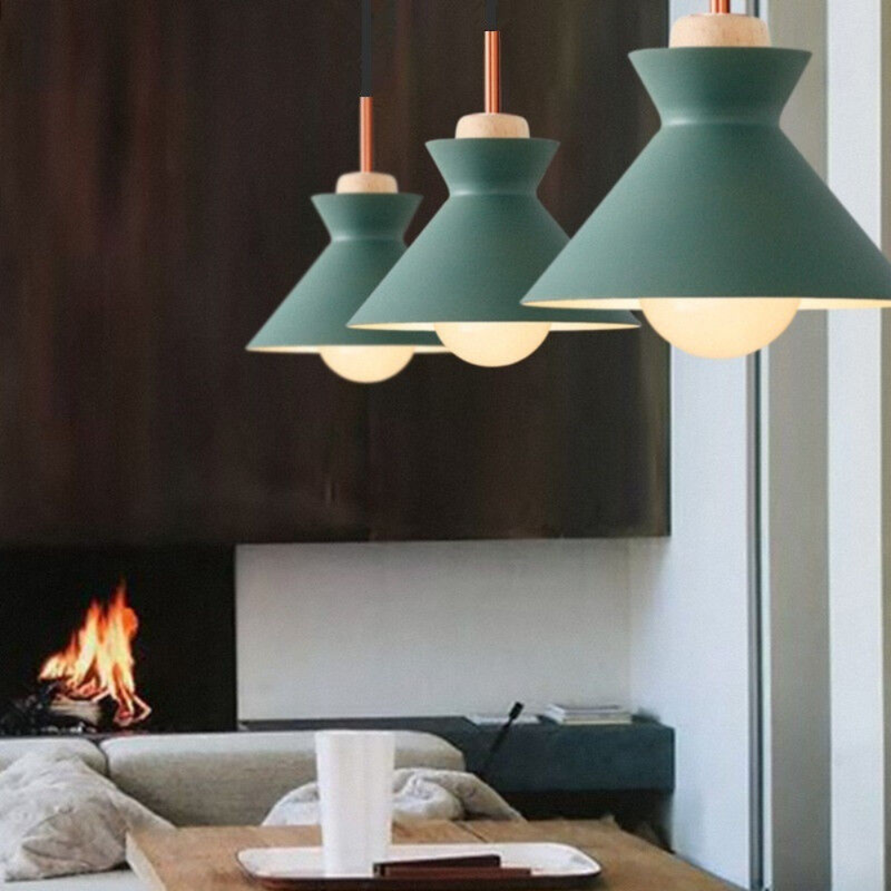 Hanglamp, Metaal & Hout | Lumea Nord