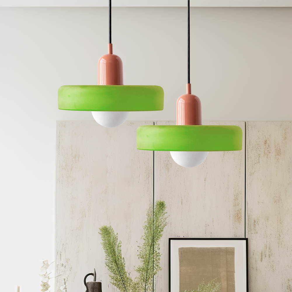 Bauhaus Pendant Lamp in Colored Glass | Aurelio