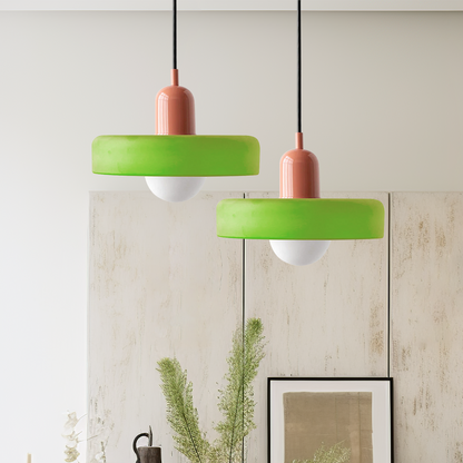 Bauhaus Pendant Lamp in Colored Glass | Aurelio