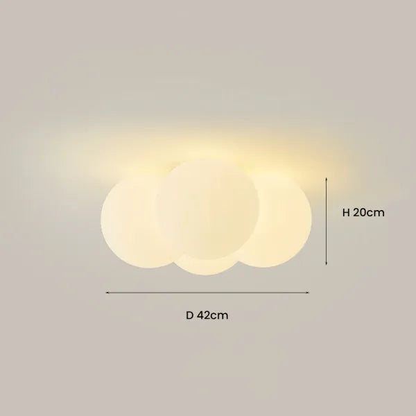 Elegant cloud-shaped LED ceiling lamp | CloudLuxe