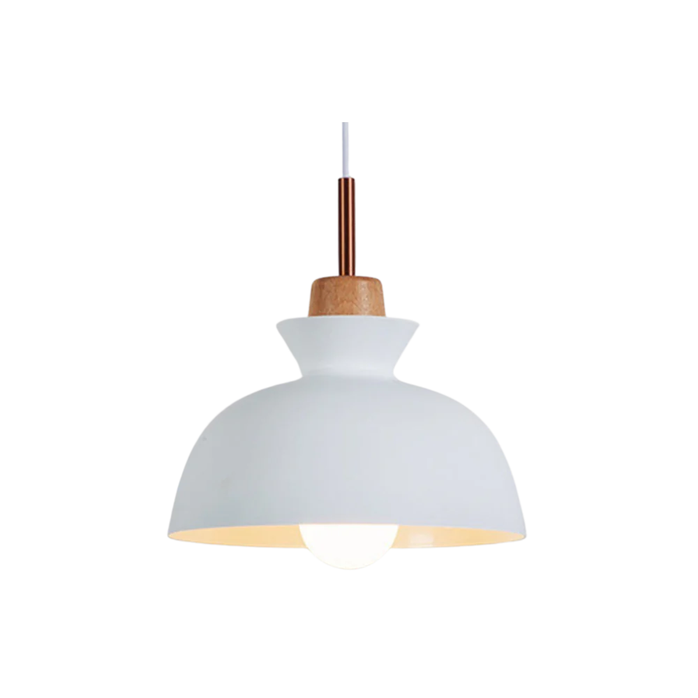 Hanglamp, Metaal & Hout | Lumea Nord