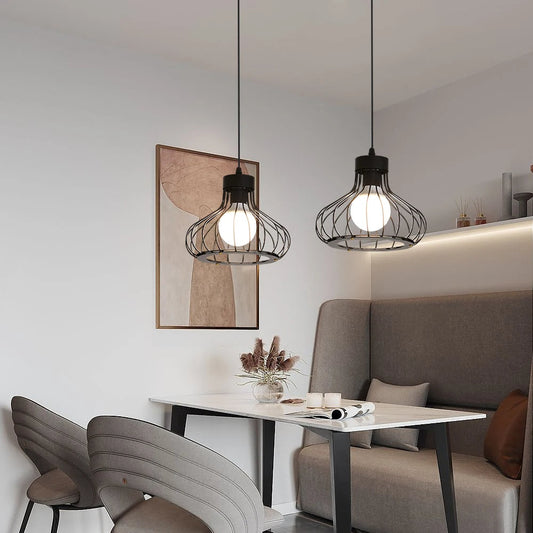 Moderne Zwarte Hanglamp Eettafel | LuxeLight-1