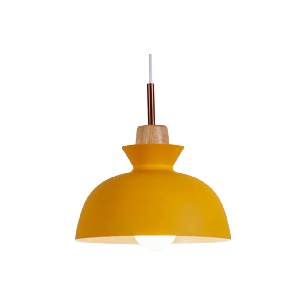 Hanglamp, Metaal & Hout | Lumea Nord