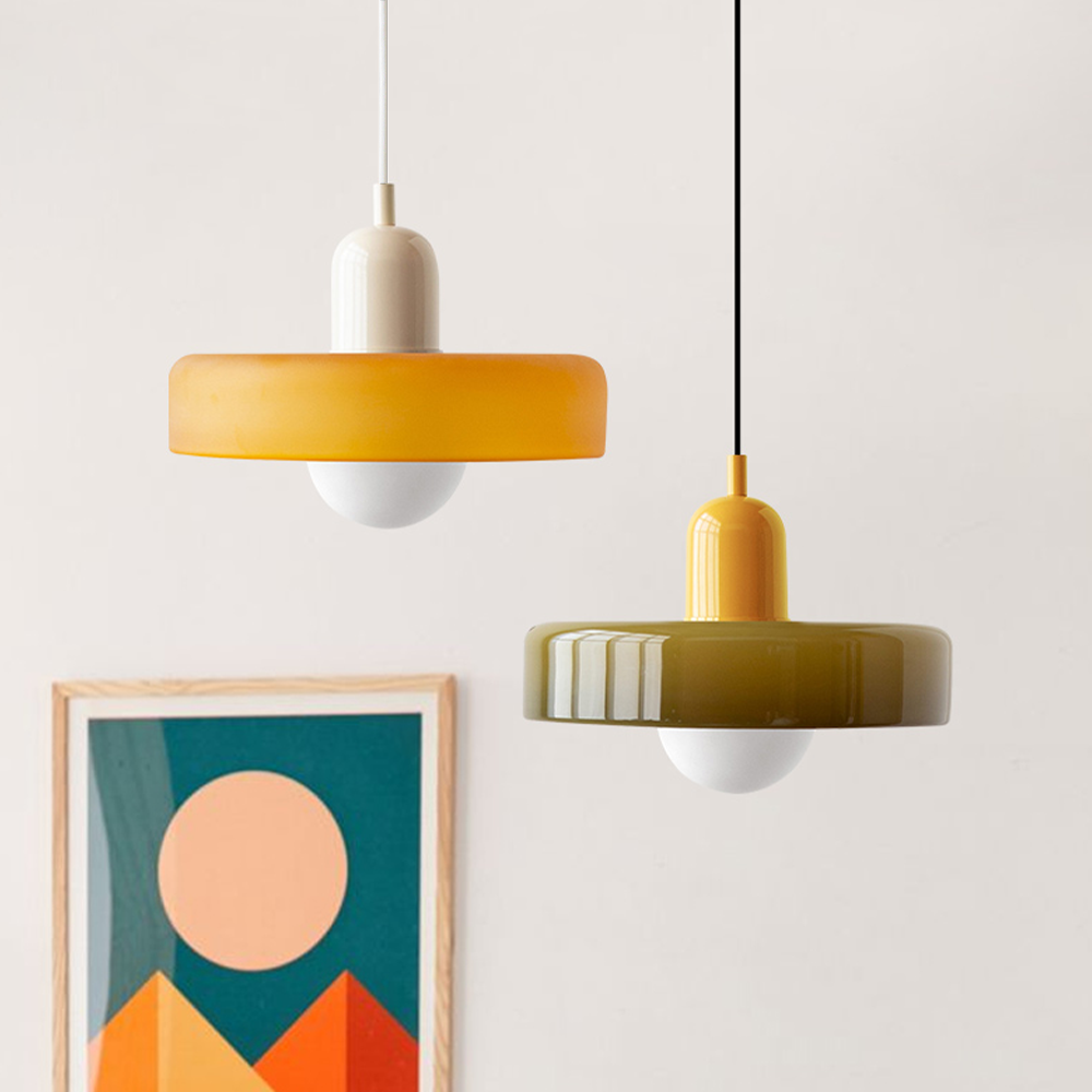 Bauhaus Pendant Lamp in Colored Glass | Aurelio