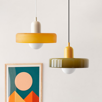 Bauhaus Hanglamp in Gekleurd Glas | Aurelio