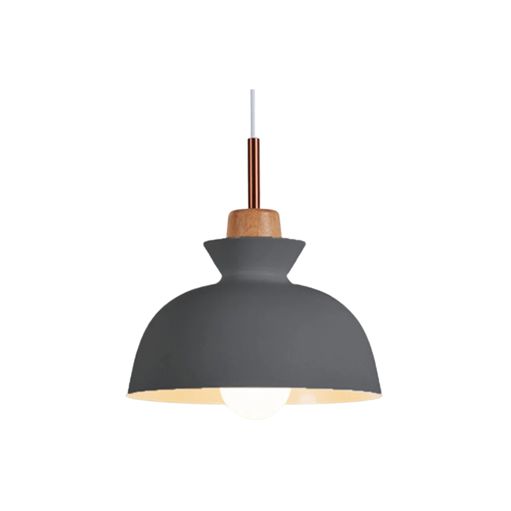 Hanglamp, Metaal & Hout | Lumea Nord