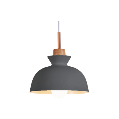 Hanglamp, Metaal & Hout | Lumea Nord