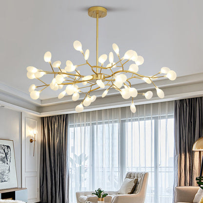 Modern branched chandelier with LED lighting | FireflyLuxe