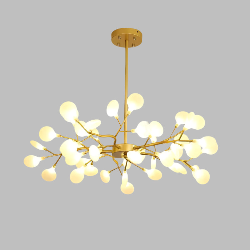 Modern branched chandelier with LED lighting | FireflyLuxe