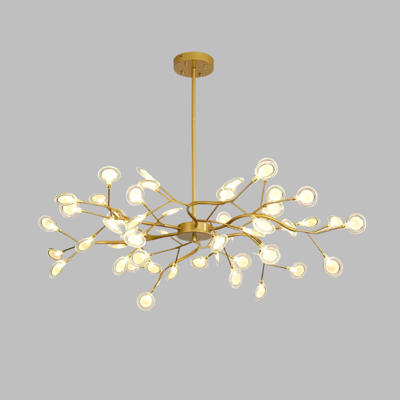 Modern branched chandelier with LED lighting | FireflyLuxe