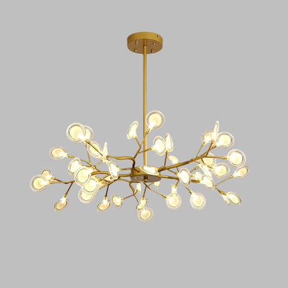 Modern branched chandelier with LED lighting | FireflyLuxe