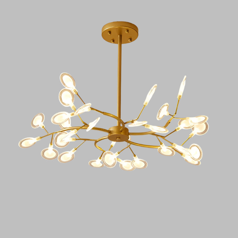 Modern branched chandelier with LED lighting | FireflyLuxe