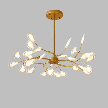 Modern branched chandelier with LED lighting | FireflyLuxe