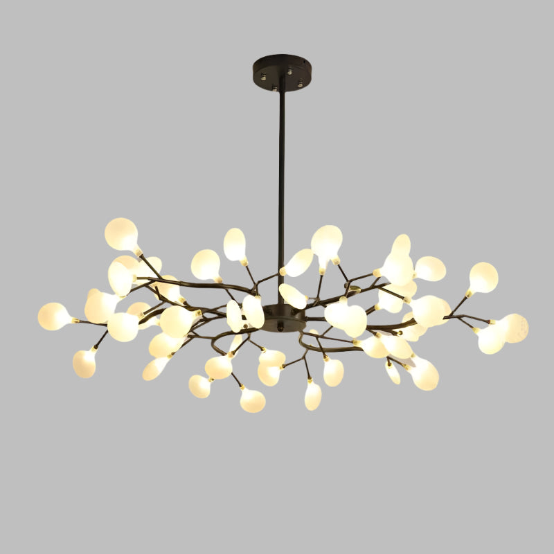 Modern branched chandelier with LED lighting | FireflyLuxe