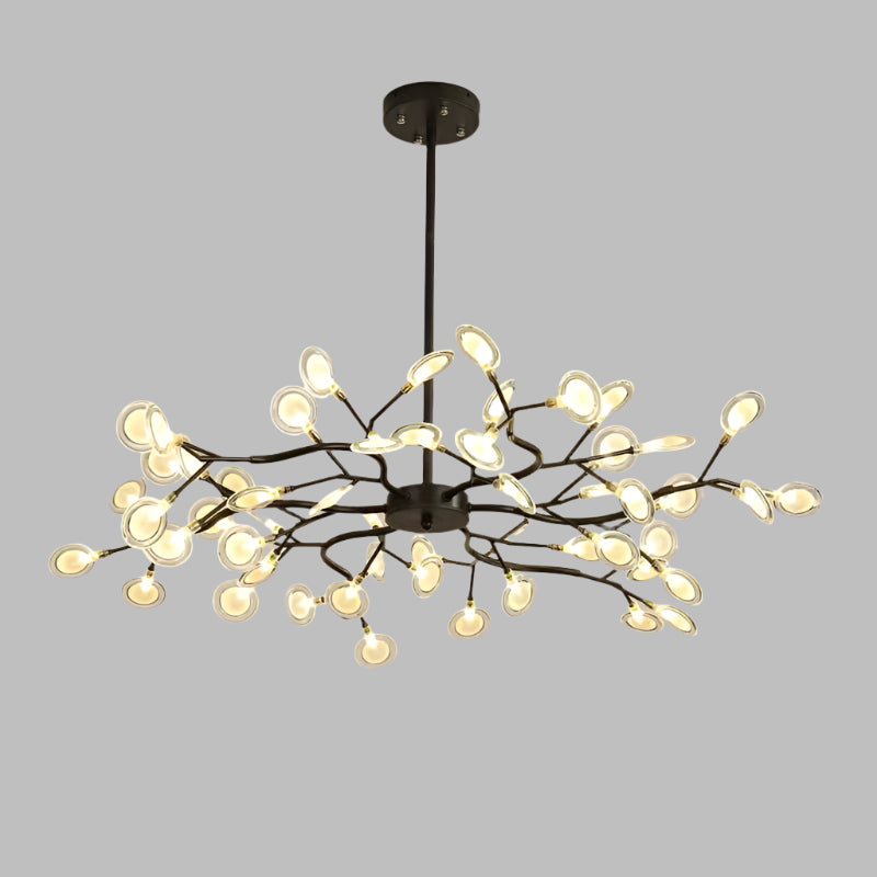 Modern branched chandelier with LED lighting | FireflyLuxe