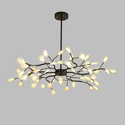 Modern branched chandelier with LED lighting | FireflyLuxe