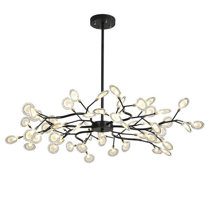 Modern branched chandelier with LED lighting | FireflyLuxe