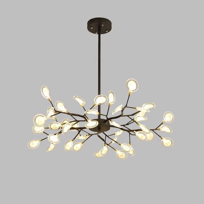 Modern branched chandelier with LED lighting | FireflyLuxe