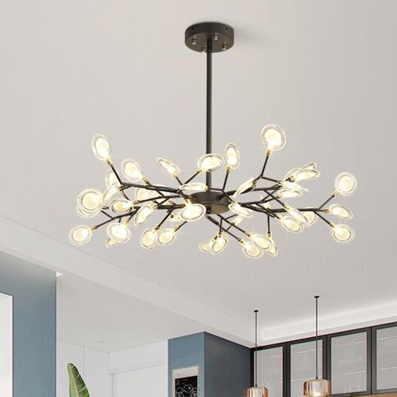 Modern branched chandelier with LED lighting | FireflyLuxe