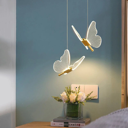 Butterfly-shaped Pendant Lamp | ButterflyGlow