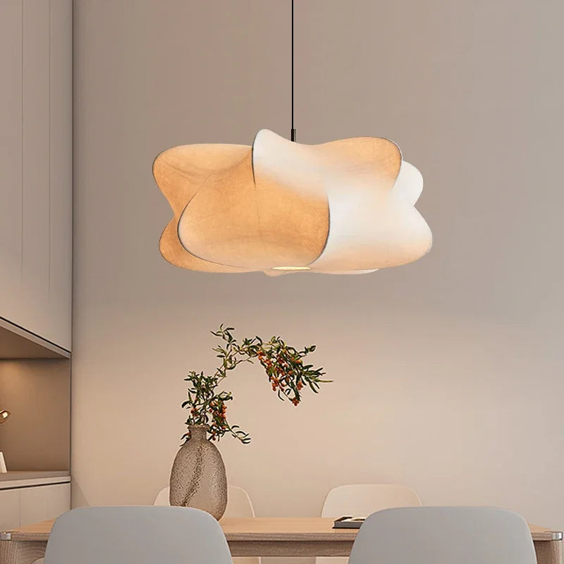 Wabi Sabi Silk Japanese Pendant Lamp | ZenGlow