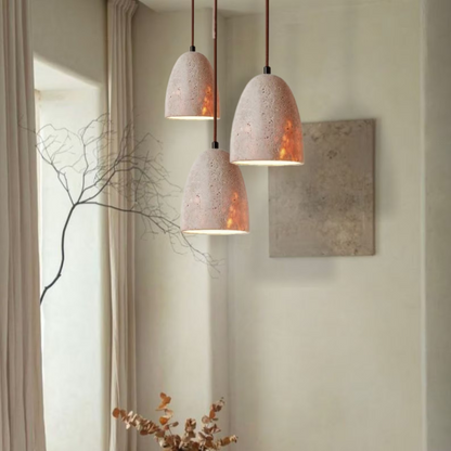 Travertine Pendant Lamp | Terra Lumis