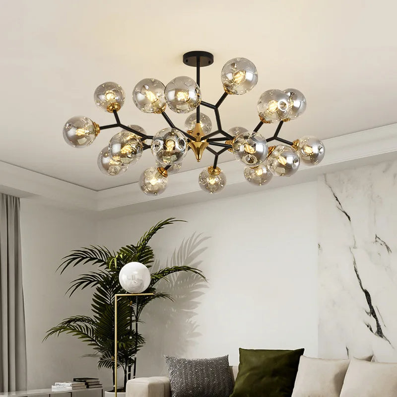 Modern Glass Chandelier | LumeVista