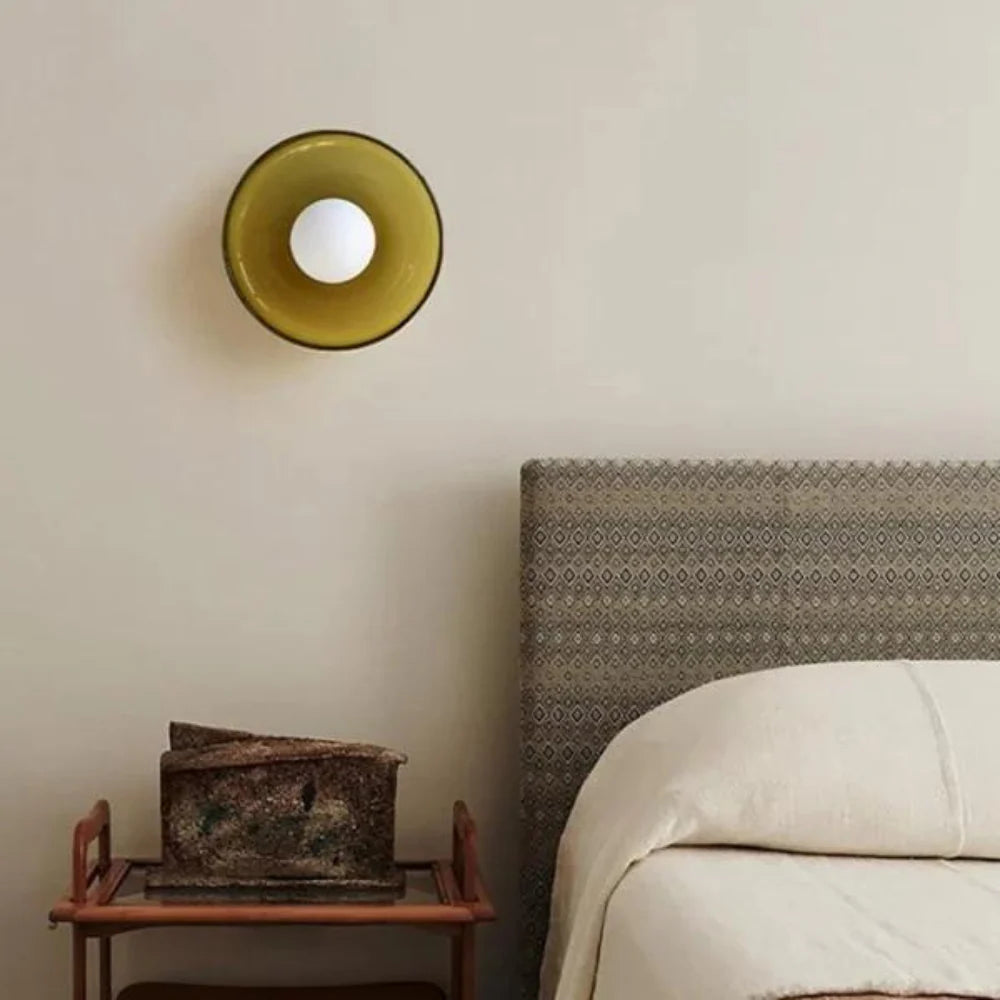 Wall lamp, Glass & Iron | Olive World