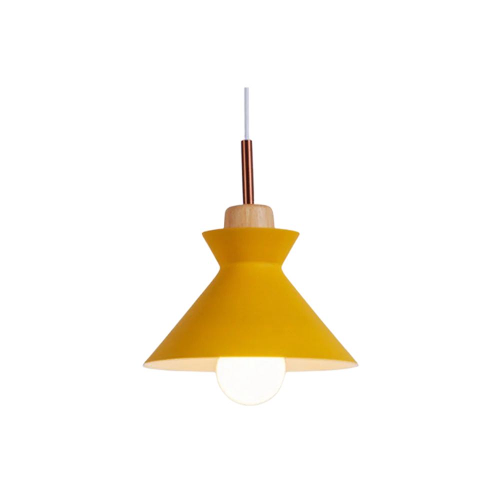 Pendant Lamp, Metal & Wood | North World