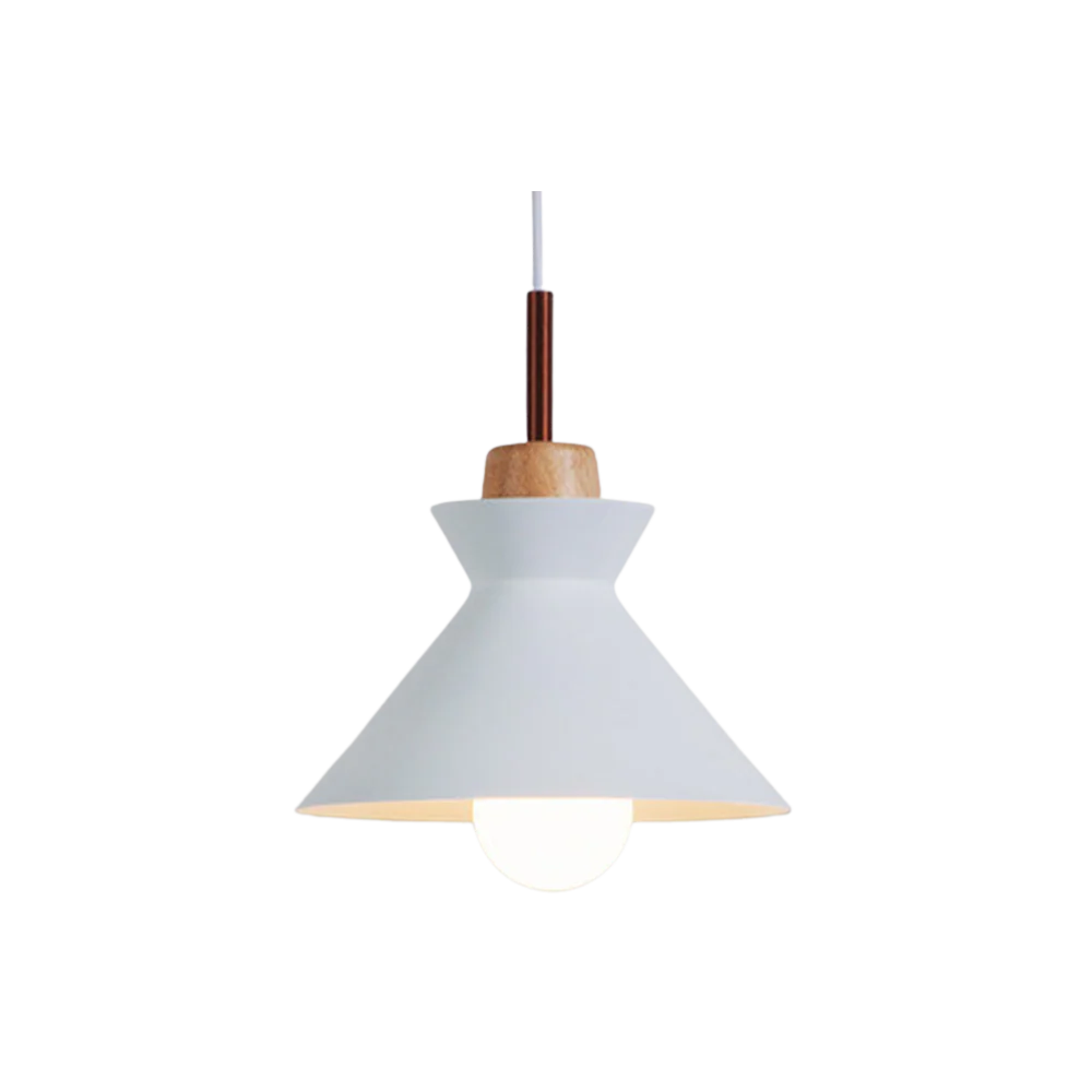 Hanglamp, Metaal & Hout | Lumea Nord