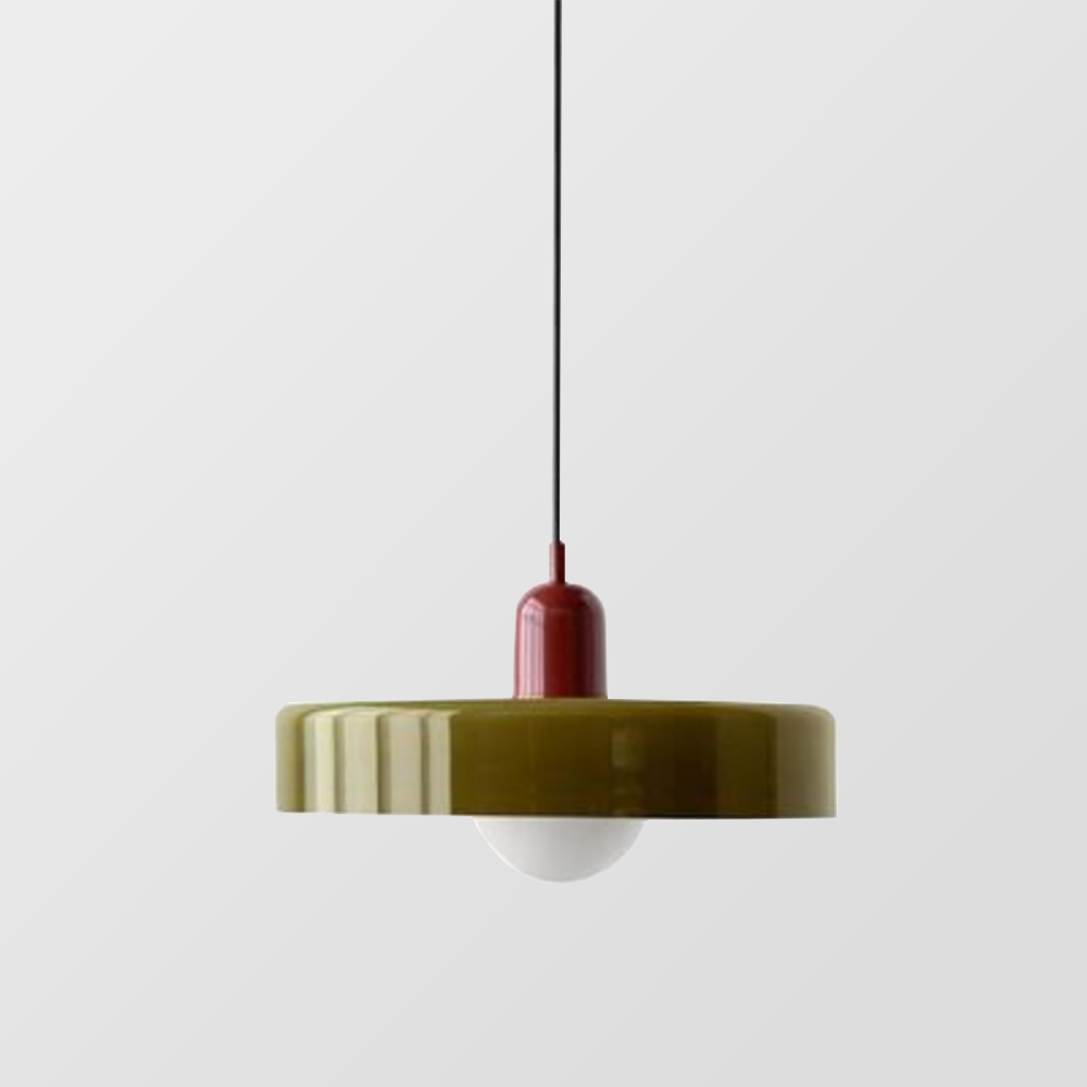 Bauhaus Hanglamp in Gekleurd Glas | Aurelio