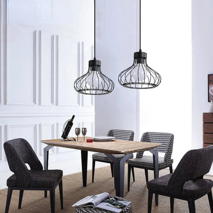 Moderne Zwarte Hanglamp Eettafel | LuxeLight-4