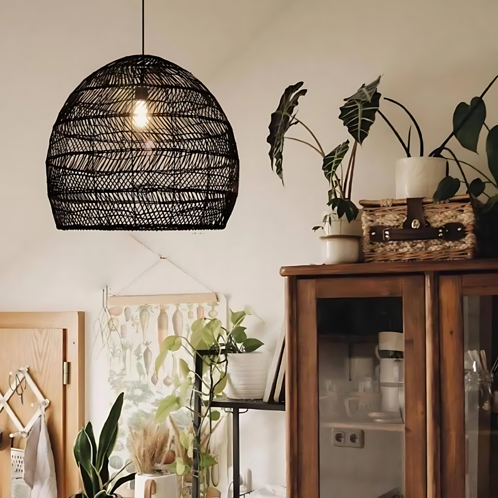 Plafondlamp, Rattan | Lumea Terra