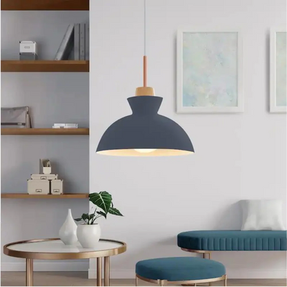 Pendant Lamp, Metal & Wood | North World