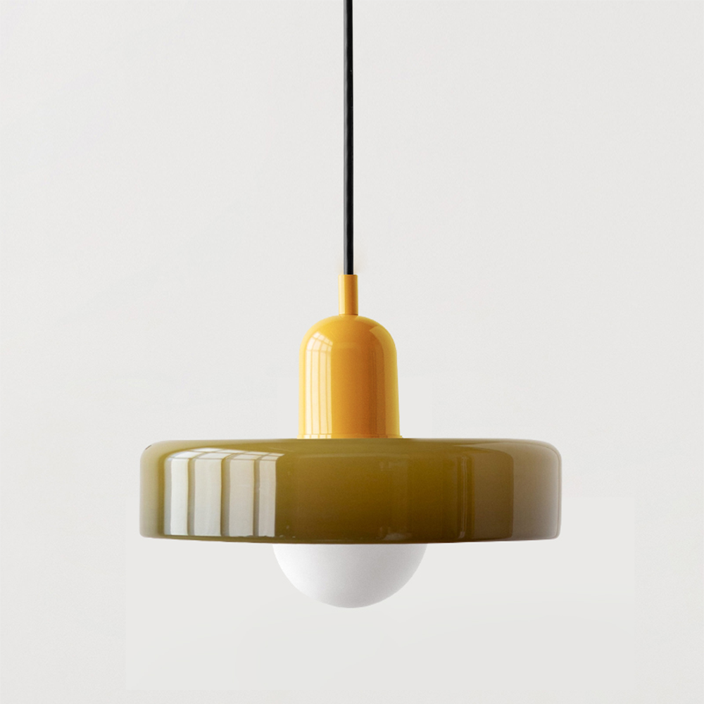 Bauhaus Hanglamp in Gekleurd Glas | Aurelio