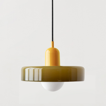 Bauhaus Hanglamp in Gekleurd Glas | Aurelio