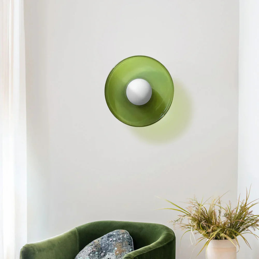 Wandlamp, Glas & IJzer | Lumea Olive