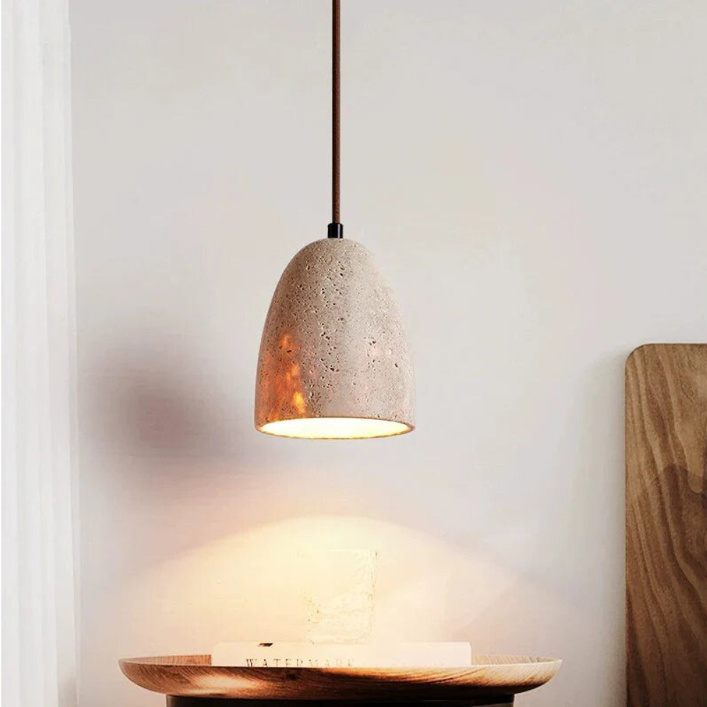 Travertine Pendant Lamp | Terra Lumis