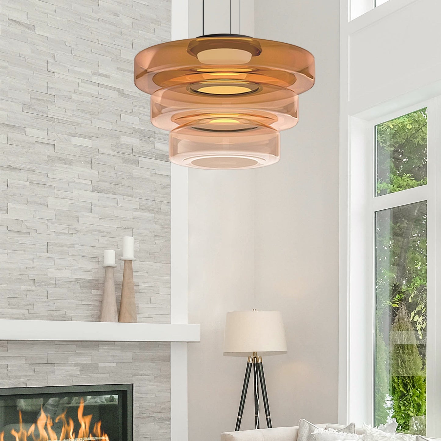 BauhausGlow | Glazen Hanglamp in Bauhaus Stijl