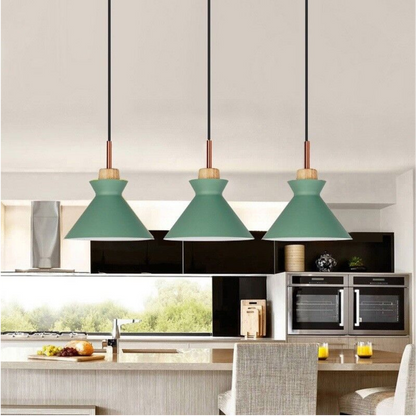 Hanglamp, Metaal & Hout | Lumea Nord