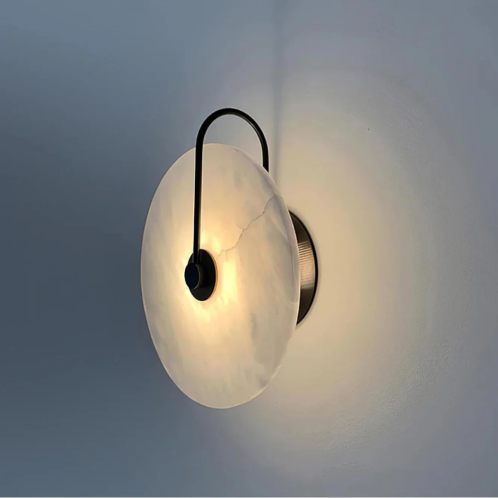 Wall lamp, Alabaster & Metal | The Shard World