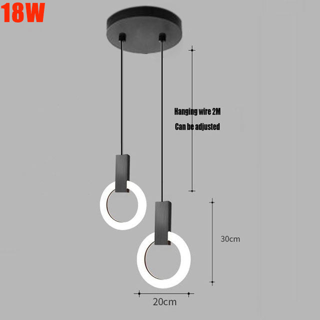 NordicGlow | Minimalistische LED Ring Hanglamp