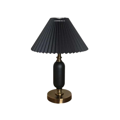 Table lamp, Metal & Fabric | Vintage World