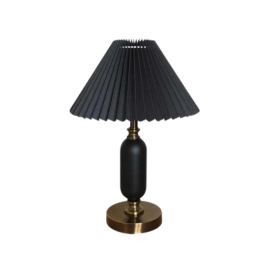 Table lamp, Metal & Fabric | Vintage World